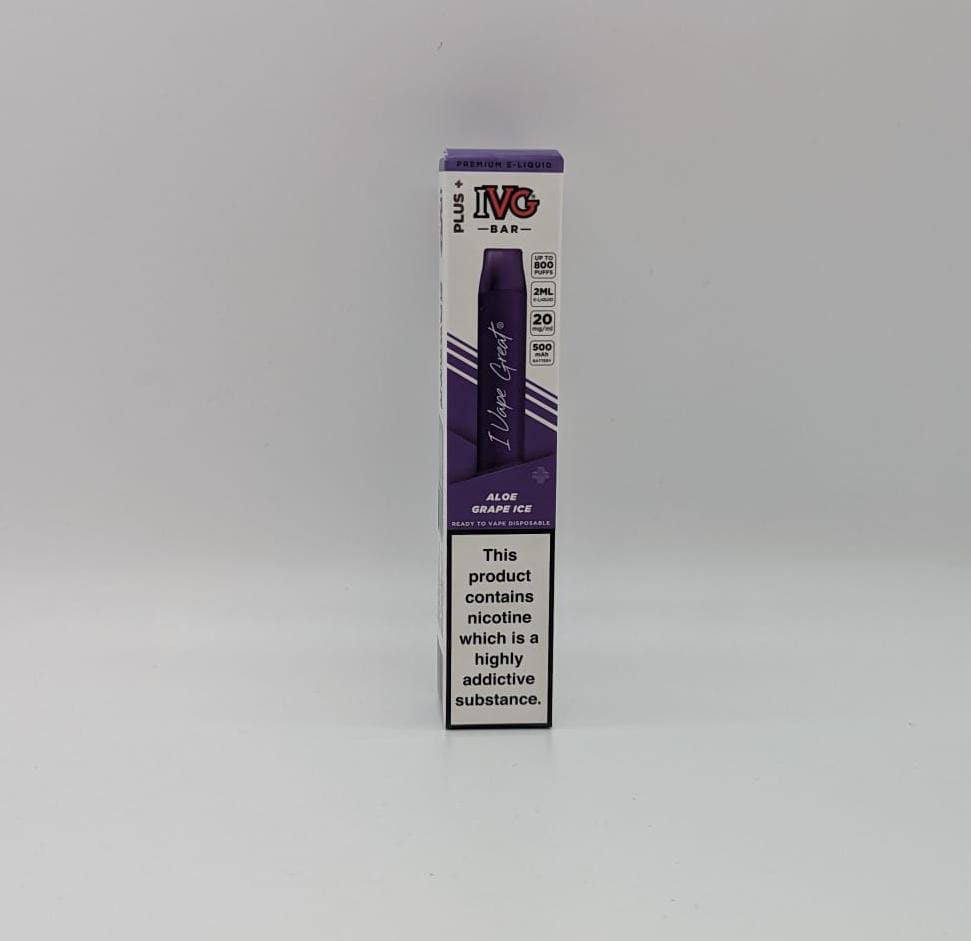 Ivg Bar Disposable Vape Plus Aloe Grape Ice 20mg/ml