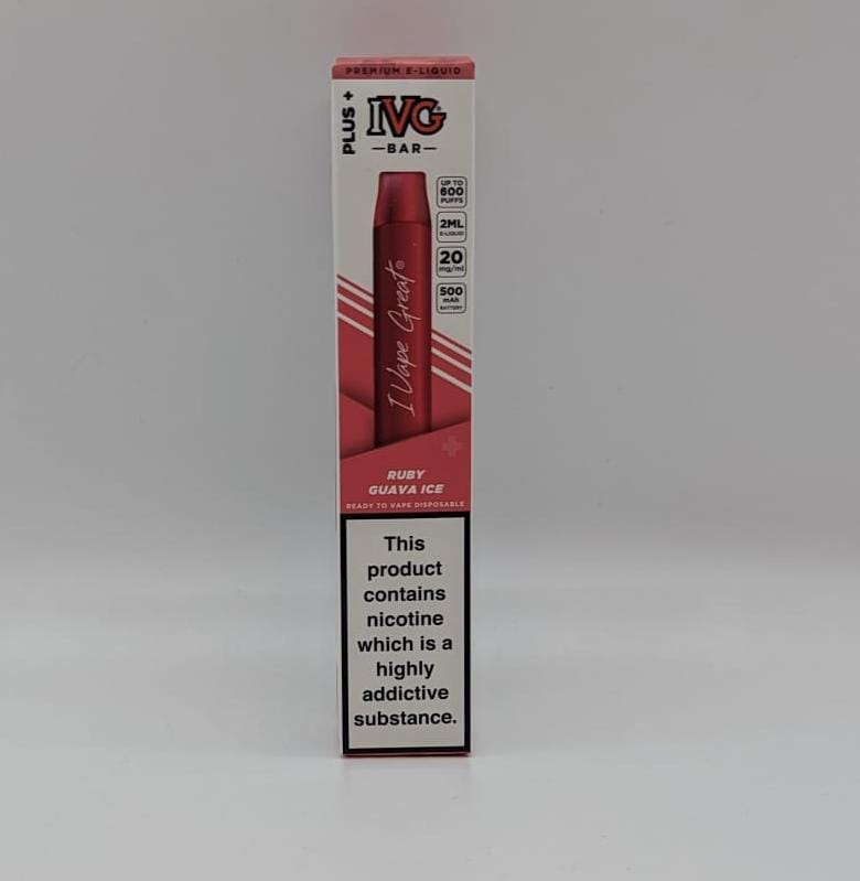Ivg Bar Disposable Vape Plus Ruby Guava Ice  20mg/ml