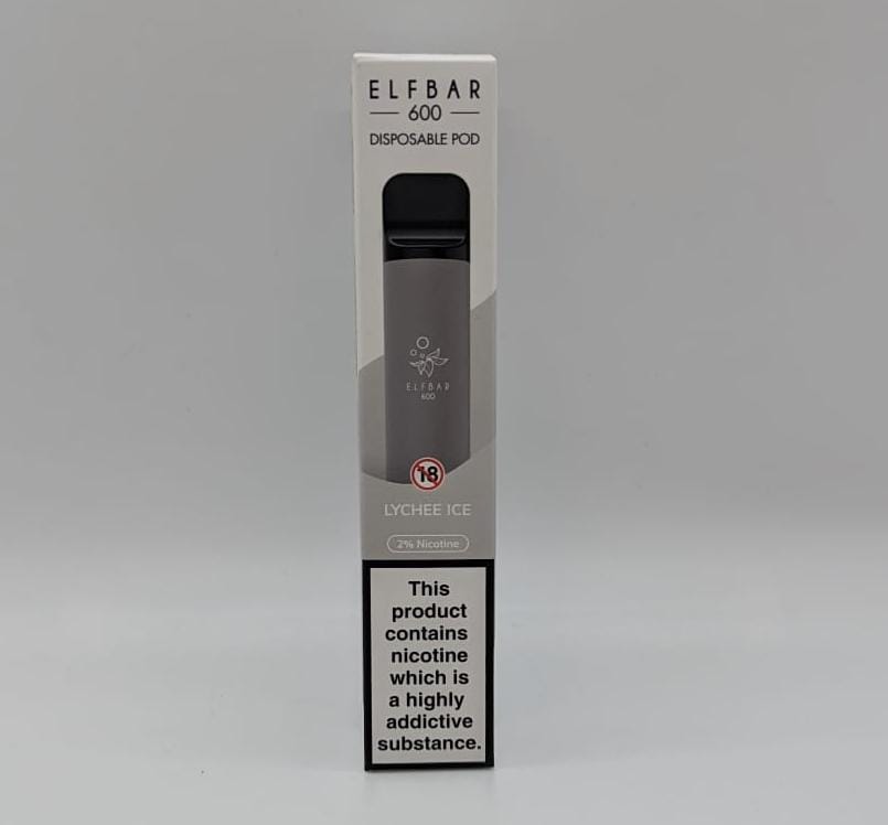 Elfbar  600  Disposable Pod  Lychee Ice