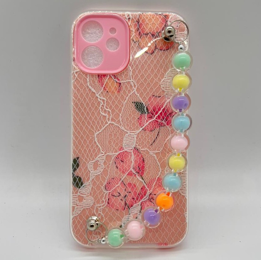 I Phone 12 Mini Peach Print Case