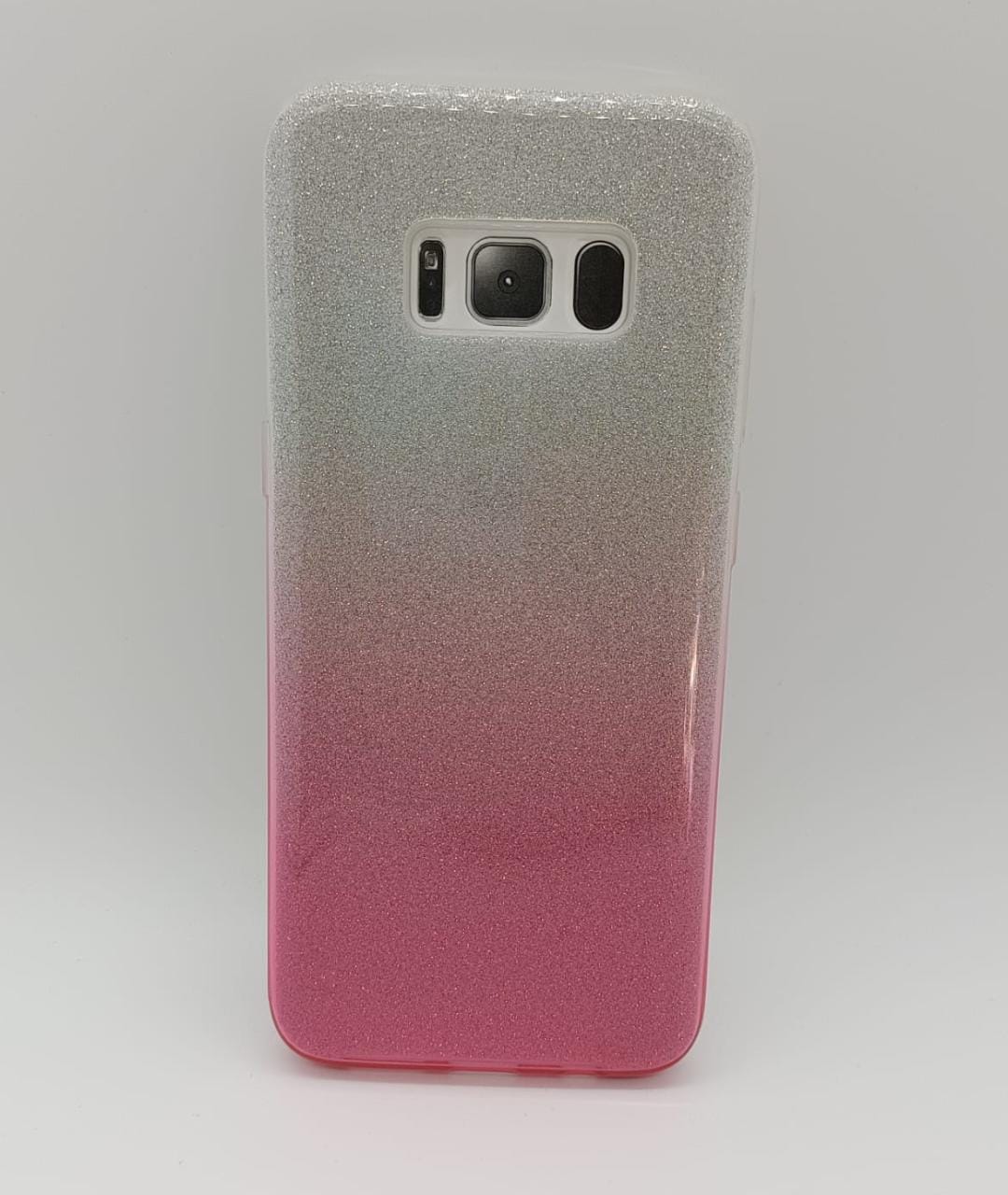 Samsung Galaxy S8  Silver& Pink Case