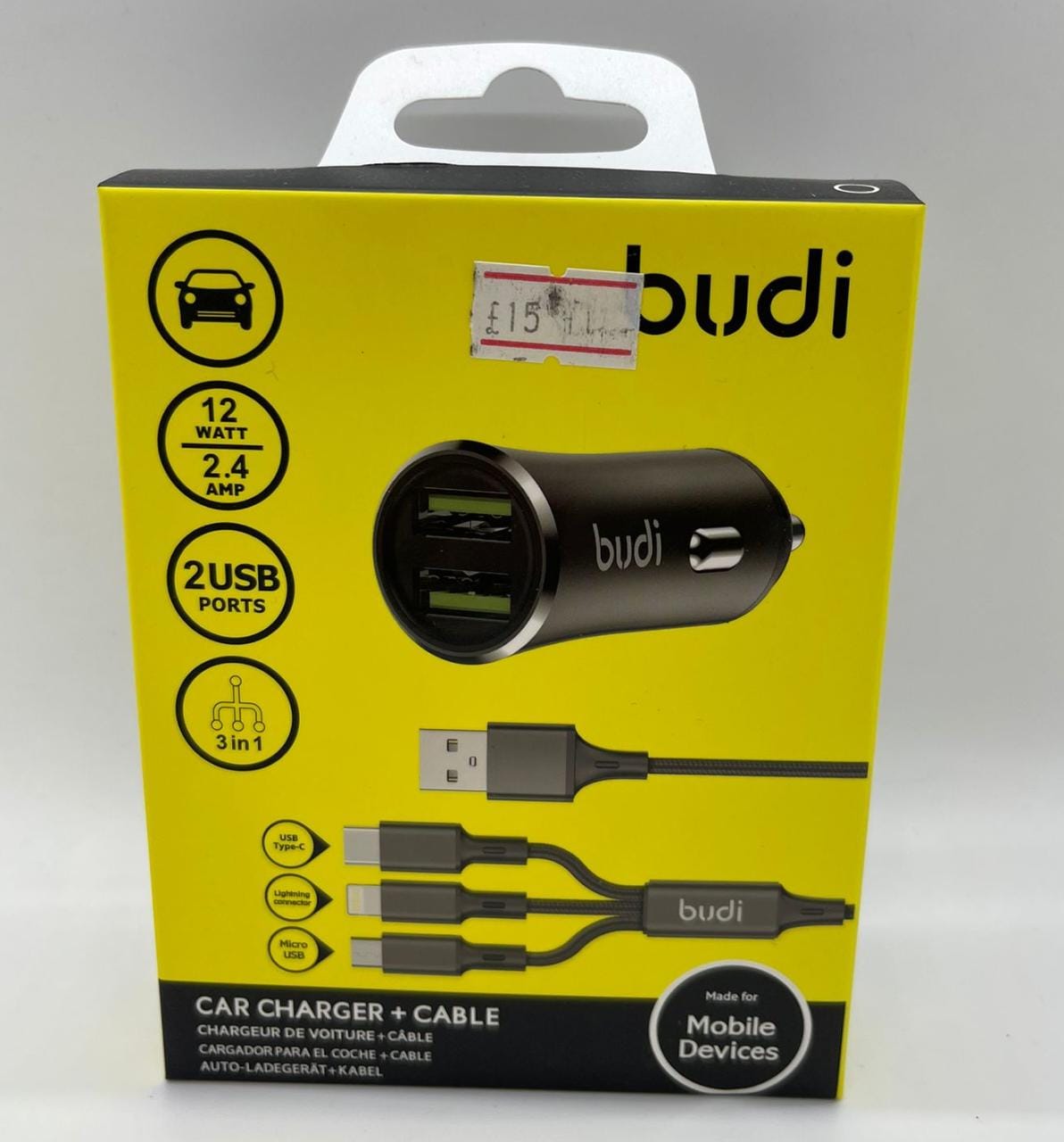Car Charger + Cable