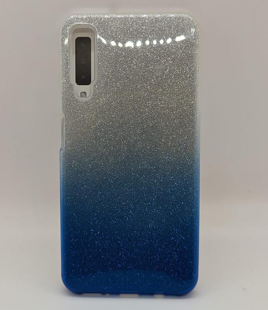 Samsung A7 Silver & Blue Case