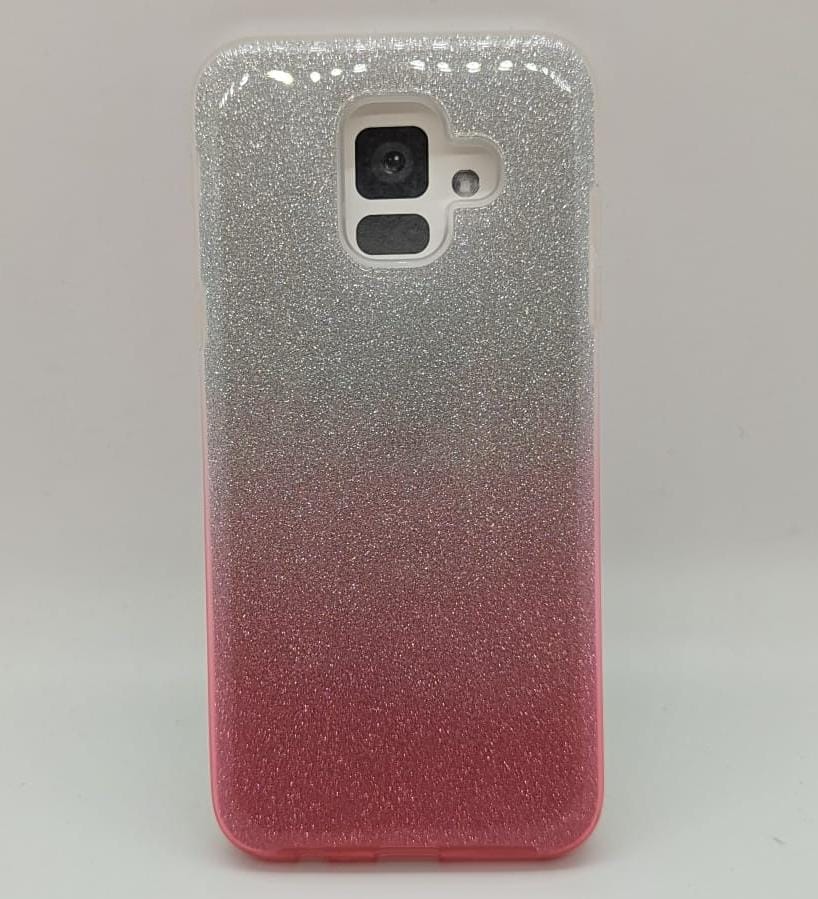 Samsung A6 Silver & Pink Case