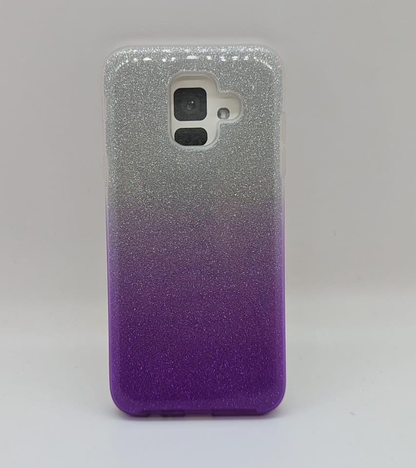 Samsung A6 Silver & Purple Case