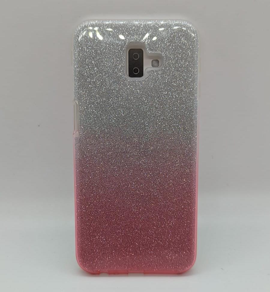 Samsung J6 Plus Silver & Pink Case