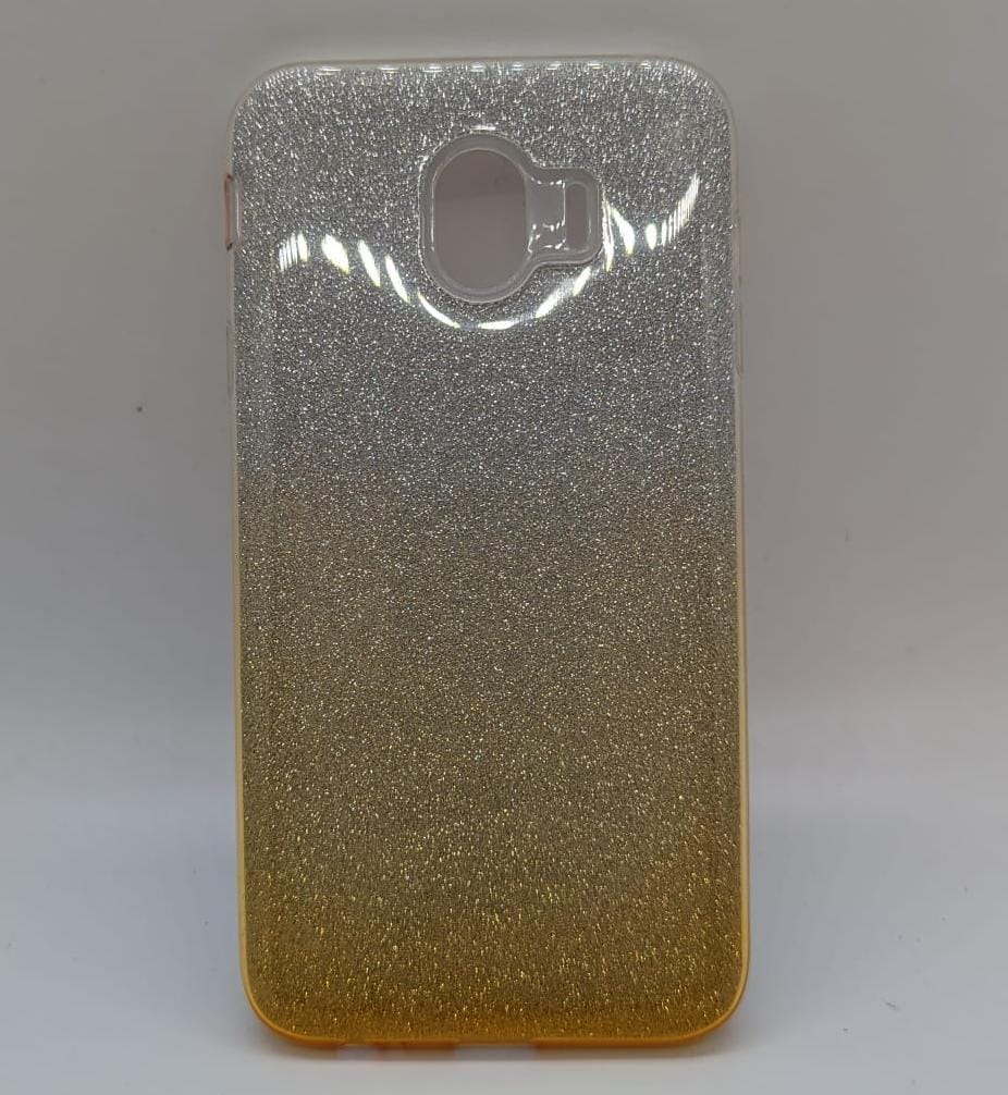 Samsung J4 Silver & Yellow Case