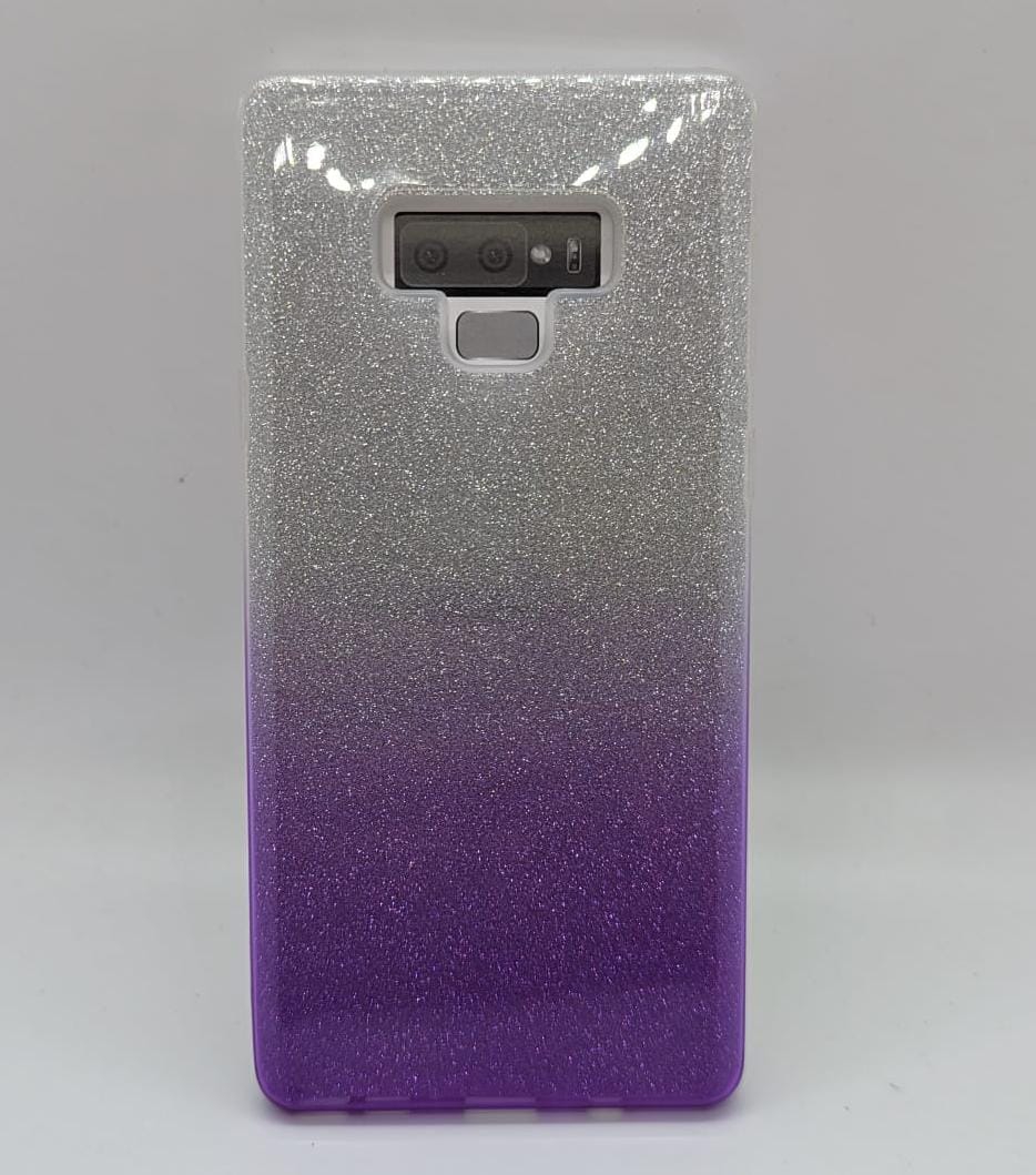 Samsung Note 9 Silver &  Purple Case